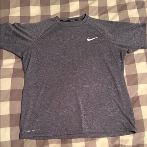 Nike Men's Heathered Gray Dri-FIT Tee